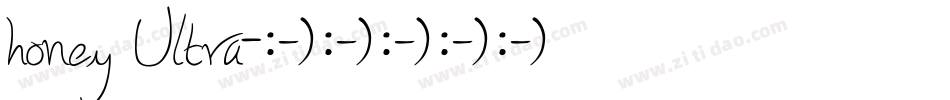 honey Ultra字体转换